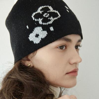 Rysm Цветочная шапка-бини - Черная