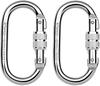 Huang Yem Load Aluminum Alloy with Spring Carabiner for and Pets Large, Heavy-Duty Carabiner, Auto-Locking, 25kN/5600lbs Capacity, Construction, Hook,