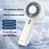 Portable Handheld Leafless Mini Fan with High-Speed Cooling Ice Pack