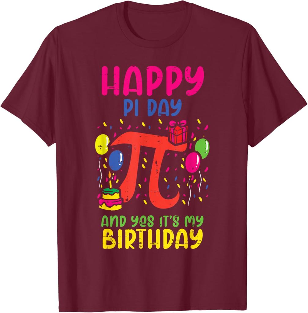 Happy Pi Day Birthday 314 Math Funny Bday Party Unisex T-Shirt