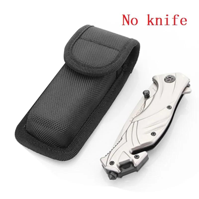 1 шт. Нейлоновый чехол для складного ножа, инструмента, фонарика, с петлей для ремня, держатель, кожаный чехол, кобура, сумка, карман, для охоты, кемпинга, на открытом воздухе