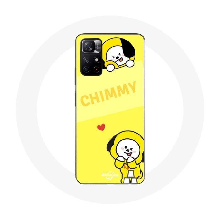 Coque pour Xiaomi Redmi Note 11s 5G - BTS Bangtan BT21 - Chimmy Jimin - Souple - Jaune - Mixte