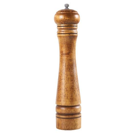 Старинная перечница из цельного дерева с керамическим сердечником