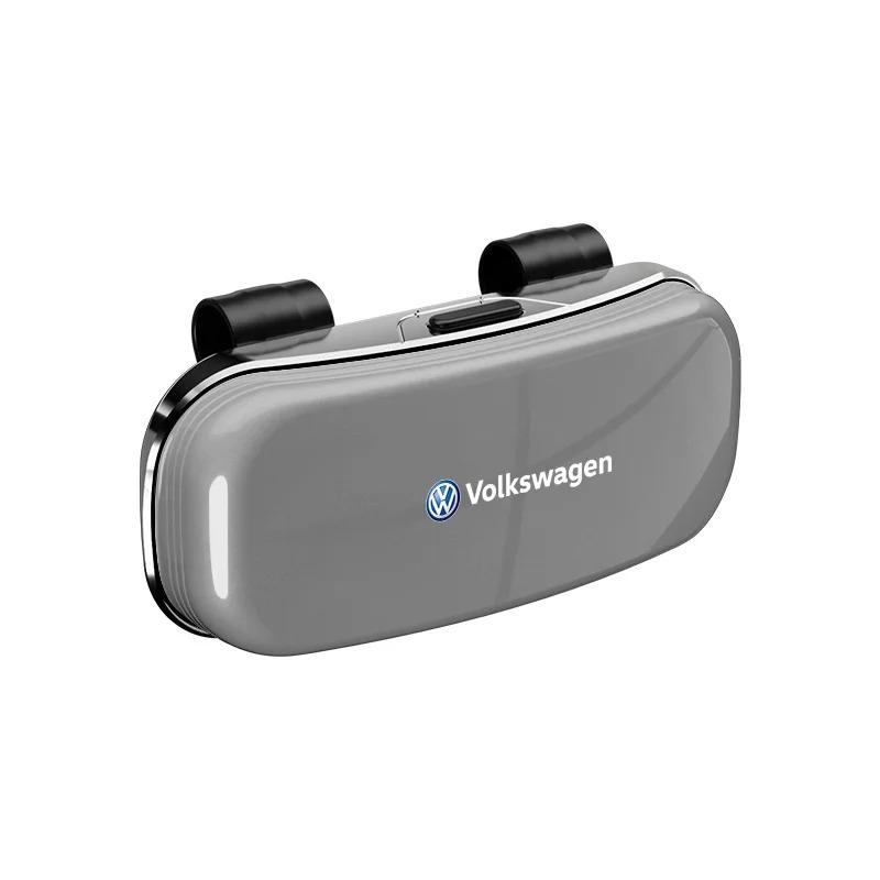 Car Glasses Box Shockproof Protective Sunglasses Storage Shell For VW GTI Polo Golf Passat Tiguan Arteon Touareg CC Taigo Caddy ze6
