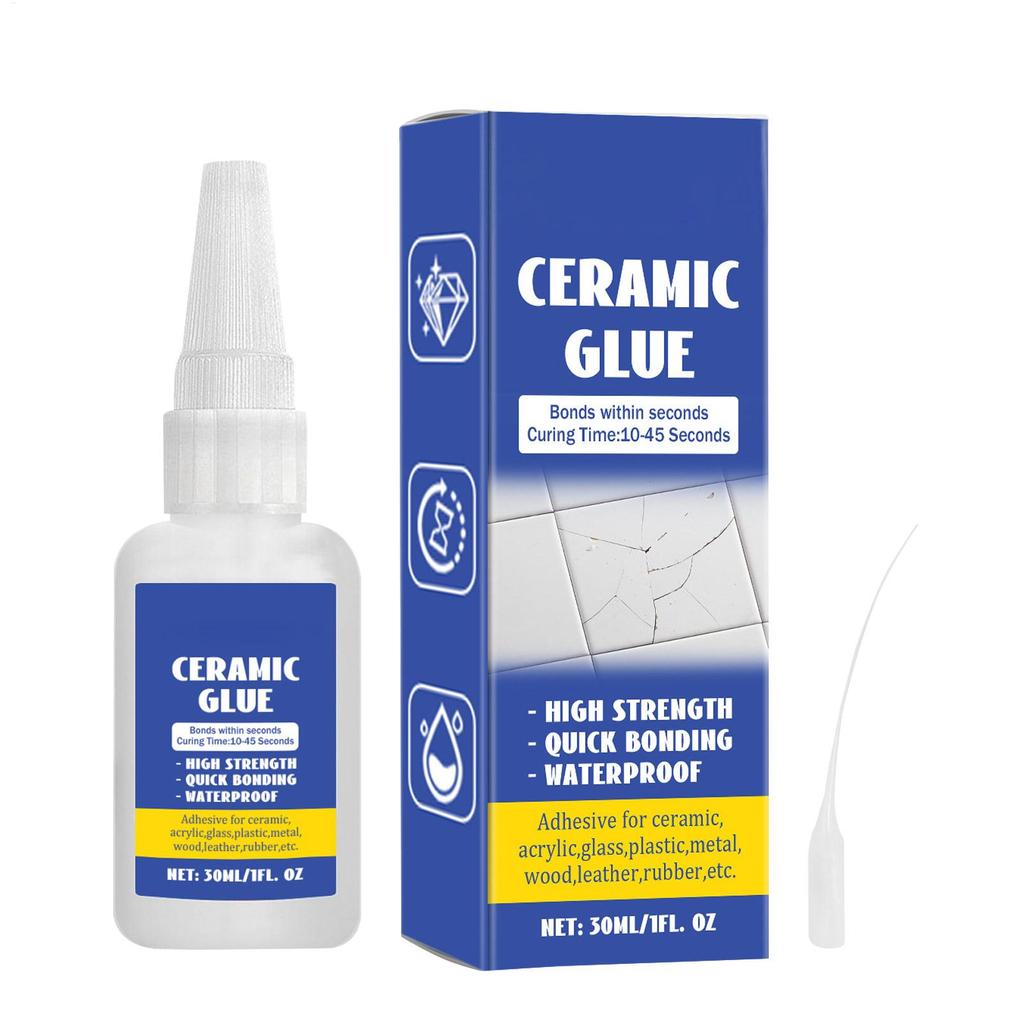 Клей для ремонта керамики Керамический герметик Сильный клей Водостойкий 30 мл Клей для стекла DIY поделки Сильный клей Прозрачный клей для керамики