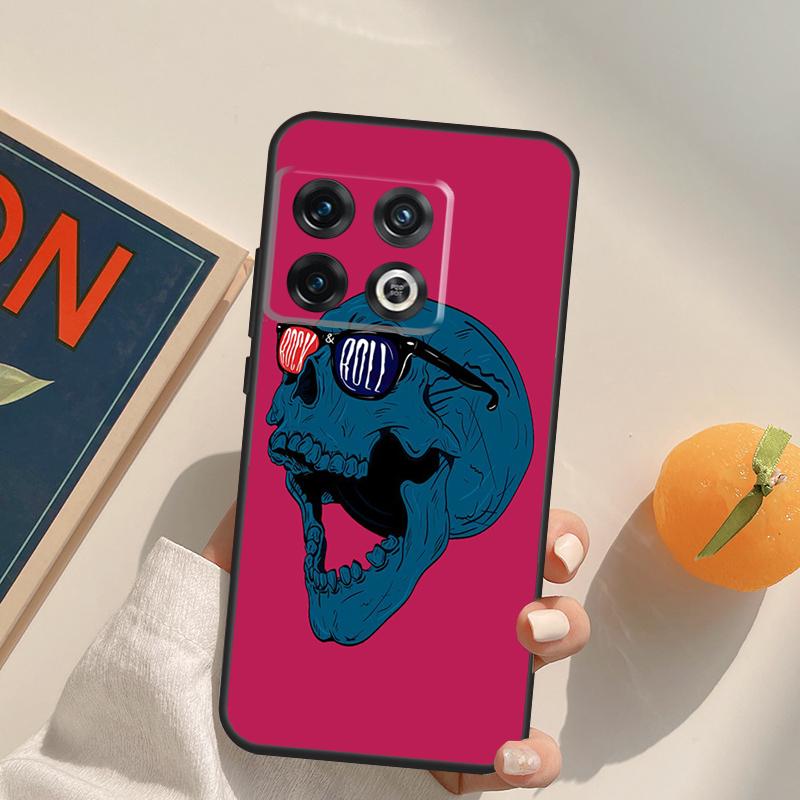 Чехол-череп в стиле Rock and Roll для OnePlus 15 13 12 11 13R 12R 10T 8T 13T OnePlus Nord 5 CE 3 2 4 Lite N20 N30