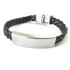 [M6297] - Black 'Identity' Steel Bracelet