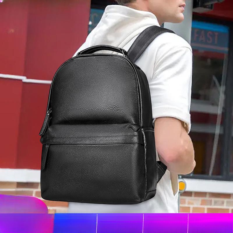 Рюкзак из натуральной кожи Рюкзак из натуральной кожи Повседневный мужской дорожный рюкзак Сумка