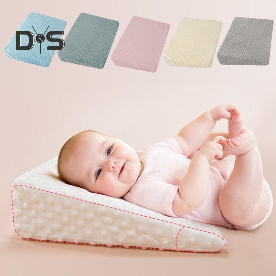 Подушка для младенцев с эффектом памяти, подушка для сна из пеноматериала, поддерживающая спину младенца со съемным чехлом для удобства кормления грудью, для ног и коленей детей