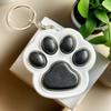 Cartoon Cat Claw Button Pendant Fingertip Toy Cat Paw Keyboard Creative Cat Paw Keychain  Kids Toy