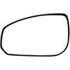 SCITOO Driver Side Mirror Glass Compatible with 2004-2008 For NISSAN MAXIMA W/O HEATED Chrome Flat Left Exterior Mirror Glass With Backing Plate