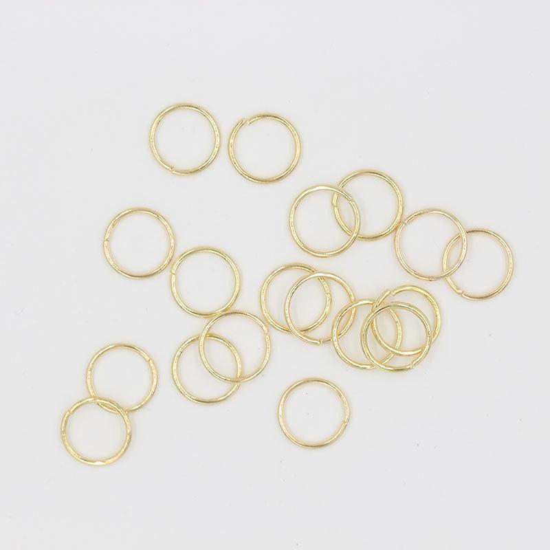 DIY Jewelry Accessories: Plated Small Iron Rings, 0.5mm Wire Diameter