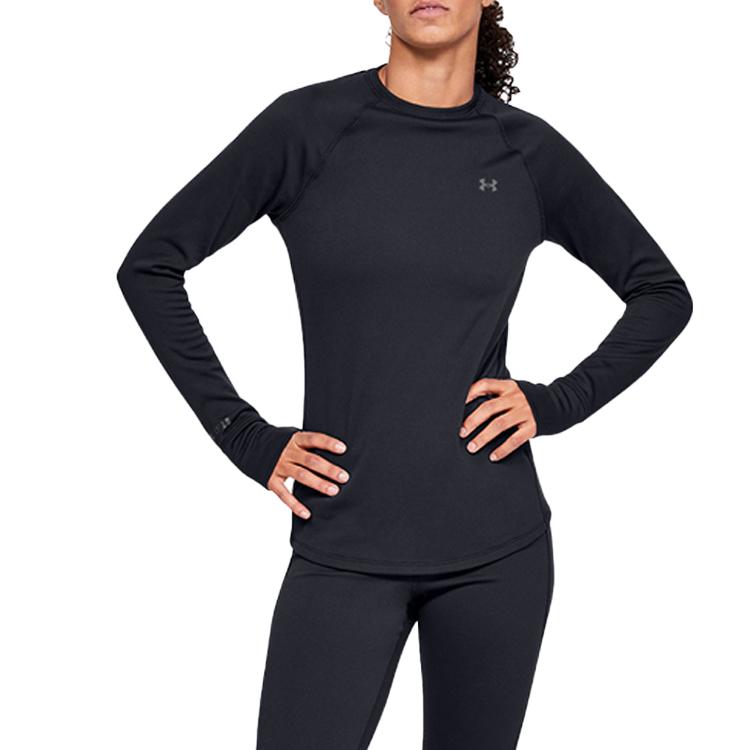 Under Armour Футболка Regular Fit Женская топы Черная 1343320-001
