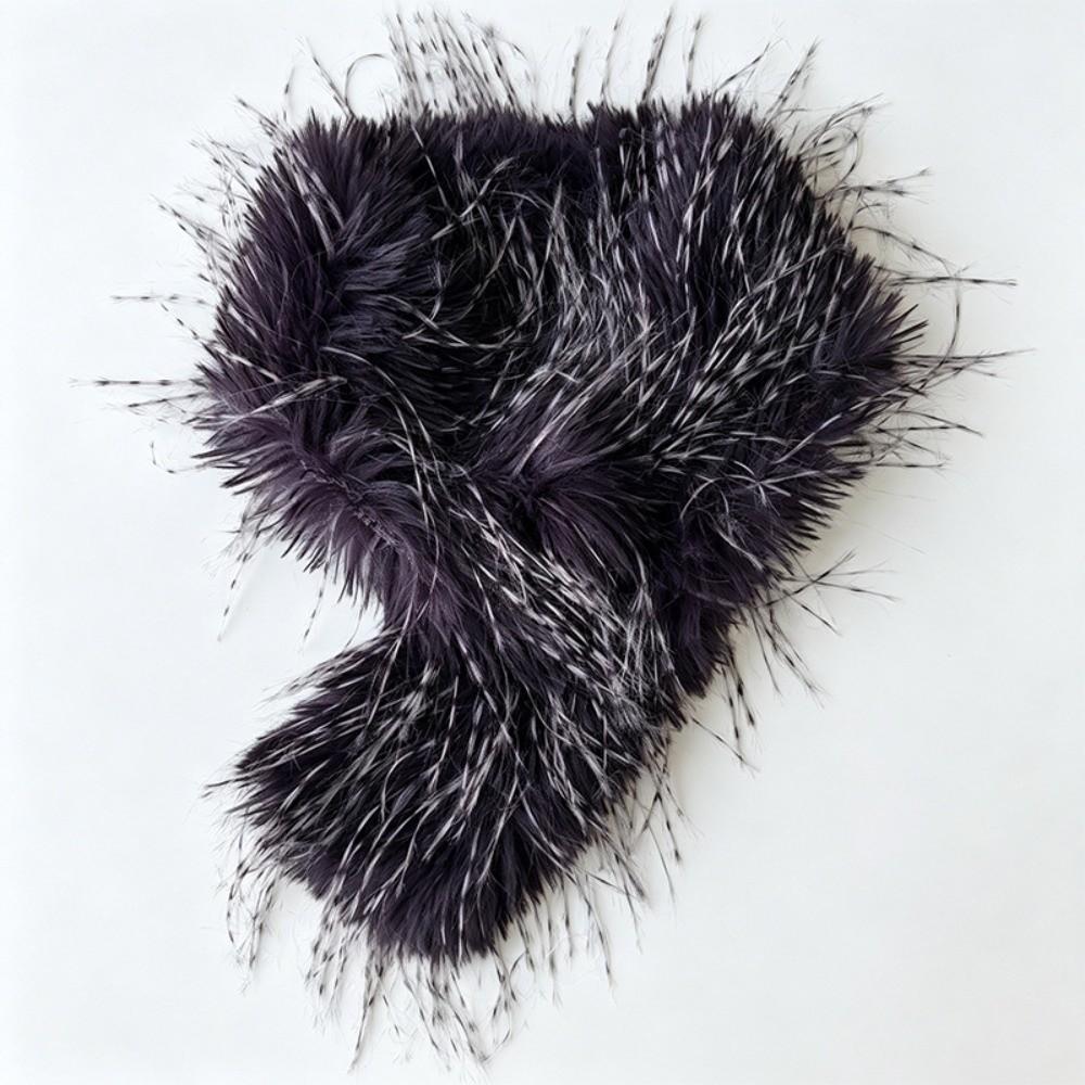 Windproof Tassels Scarf Thick Warm Fur Scarf Fashionable Neck Warmer Scarf  Winter