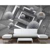 Wallpaper Black And White Geometric Graphics Wall Mural Living Room Bedroom 3d Wallpaper Home Decor