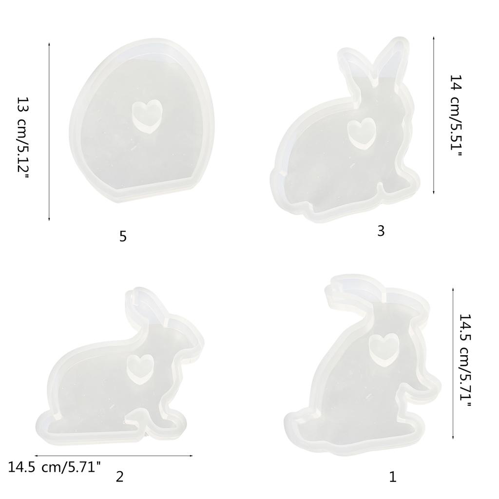 Пасхальный кролик смоляная литейная форма 3D кролик свеча силиконовая форма для самостоятельного изготовления свечей глина ремесло гипс домашнее украшение
