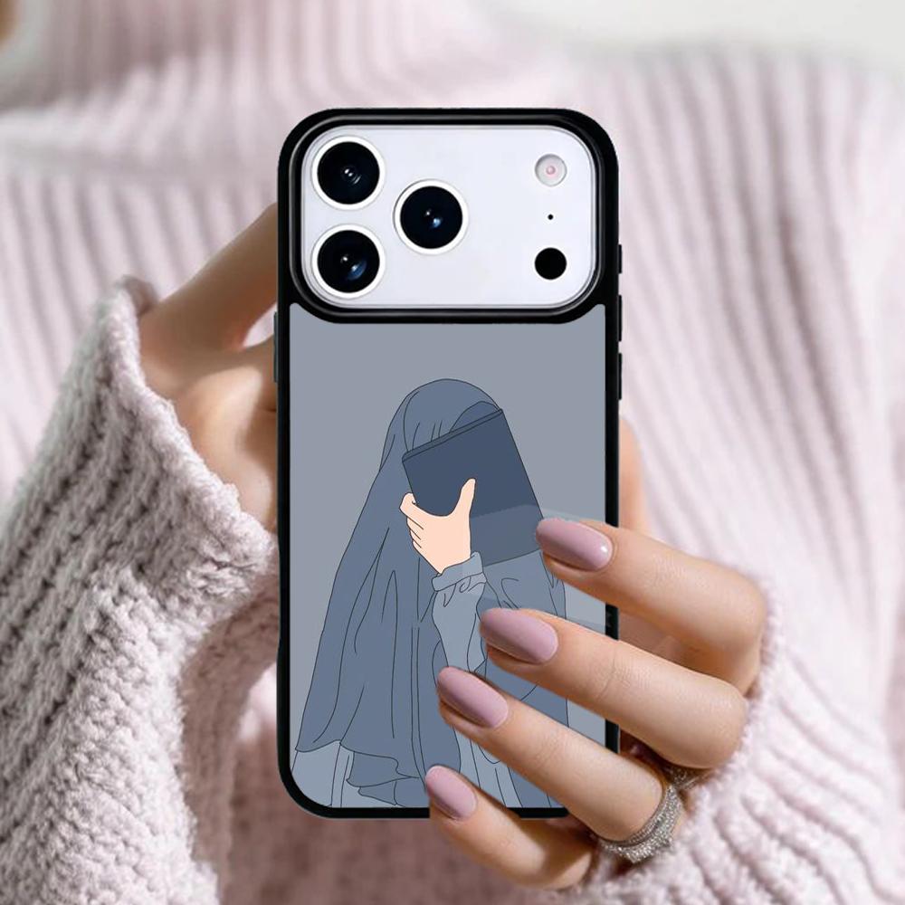 Королева никаба Исламская мусульманка Чехол для телефона Для Apple iPhone 17 Air 16E 15 14 Plus 13 12 11 Pro Max Mini Funda Чехол