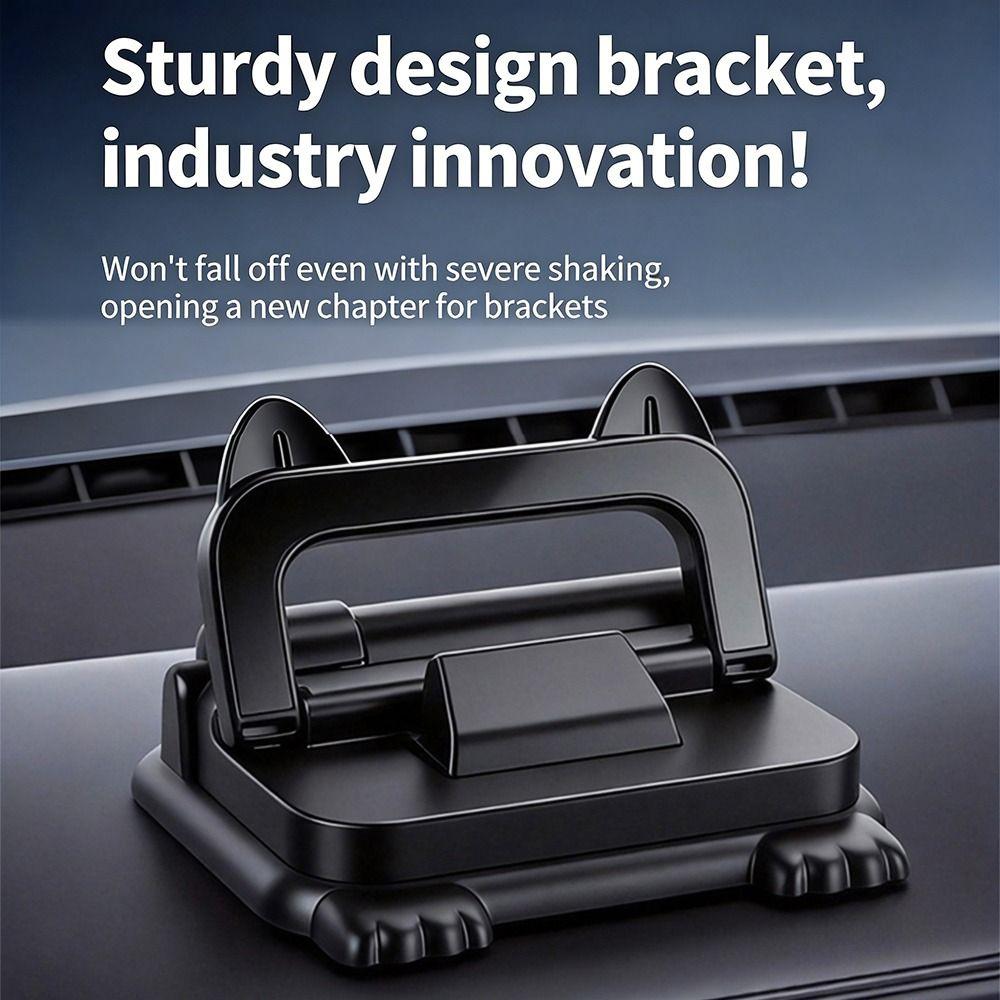 2-in-1 Car Phone Mount Non-Slip Cellphone Mount Foldable Vehicle Mount for Car Use