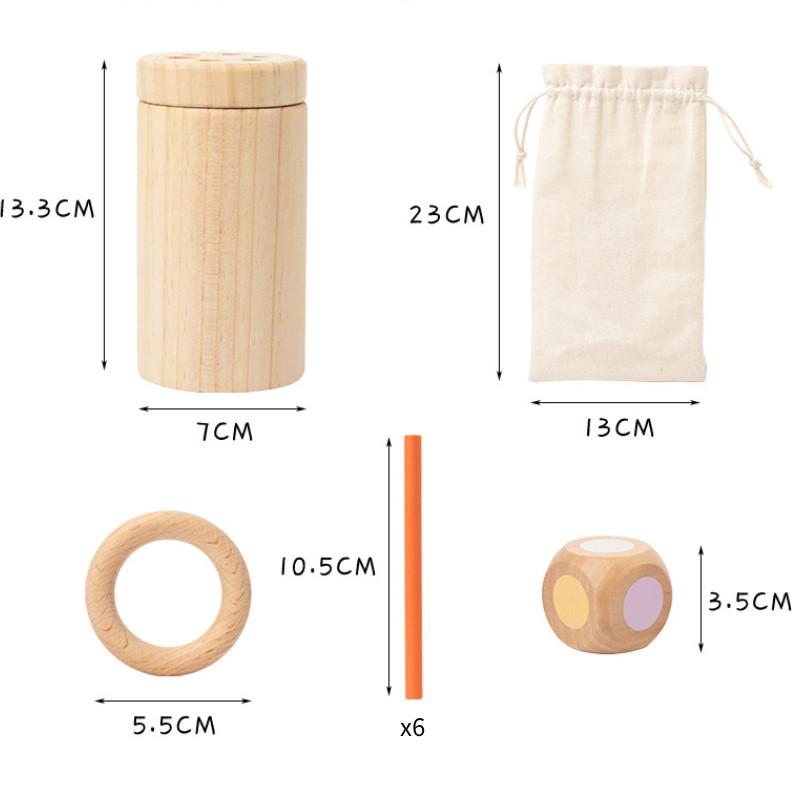 Color Wooden Take Balance Stick Game Children Puzzle Toy Set For Color Cognition