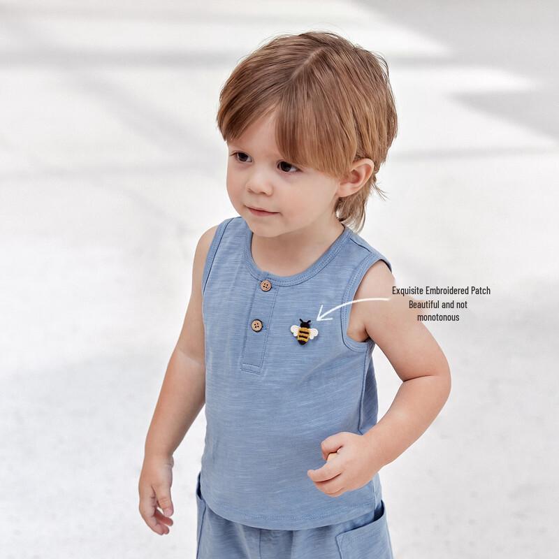 Легкий детский жилет Babylove из фактурного хлопка