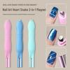 Heart Cat Eye Magnetic Snake Print Nail Art Tool - 3-in-1 Detachable Magnet