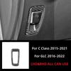 For Mercedes Benz C GLC Class W205 X253 Carbon Fiber Electronic Handbrake P Button Trim Frame Sticker Car Interior Accessories