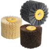 Yutnqin 1pc Deburring Nylon Abrasive Wire Drawing Round Brush Polishing Tool Sisal Horse hair Rotary brush For Furniture Wood