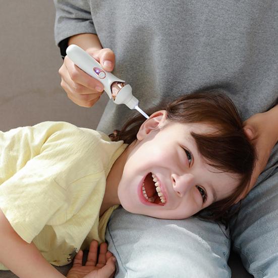 LED Ear Cleaner Kit Electric Ear Wax Remover with 5 Soft Tips Rechargeable Waterproof Safe Ear Cleaning Tool