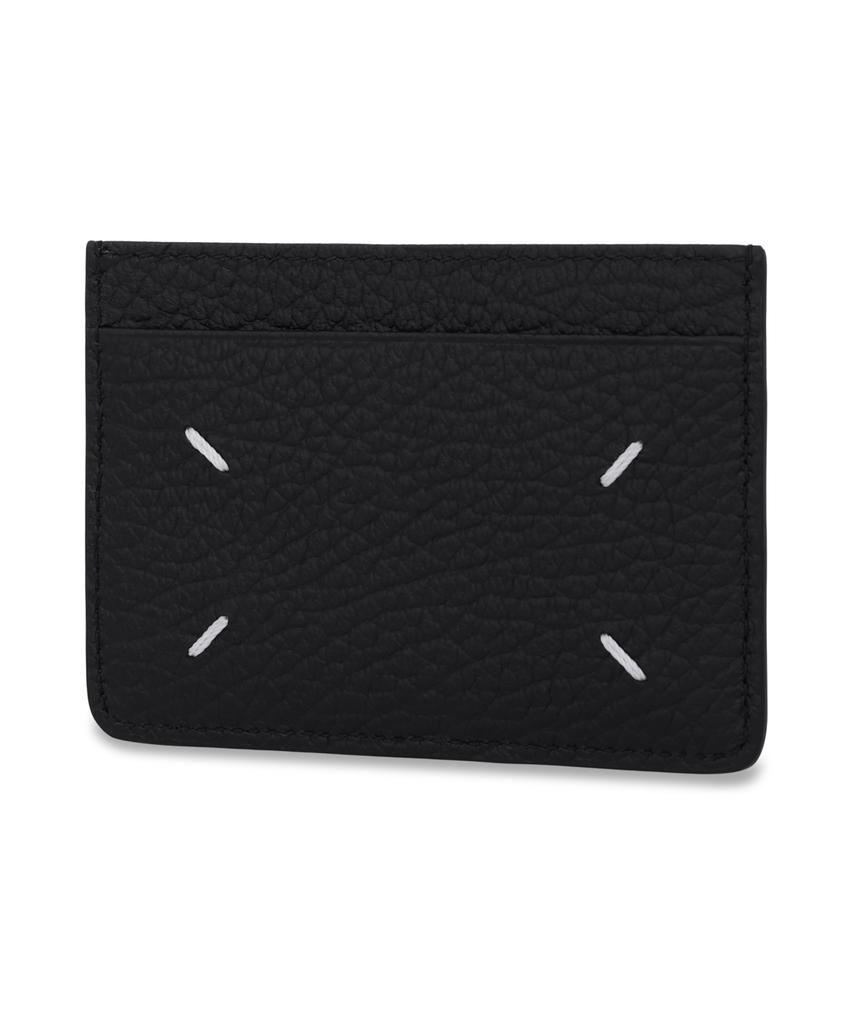 Maison Margiela 4-Stitch Slim 3-Slot Card Holder - Black / Sa1Vx0005P4455T8013