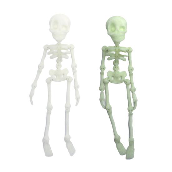 2/5Pcs 3D Printed Skeleton Refrigerator Magnet Halloween Poseable Skeleton Figurine