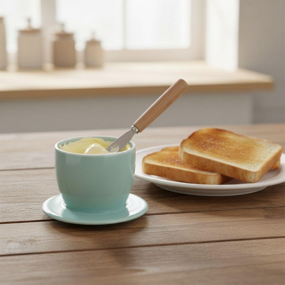 Герметичный французский горшок для масла Керамический хранитель масла Простой контейнер для хранения масла Сыр