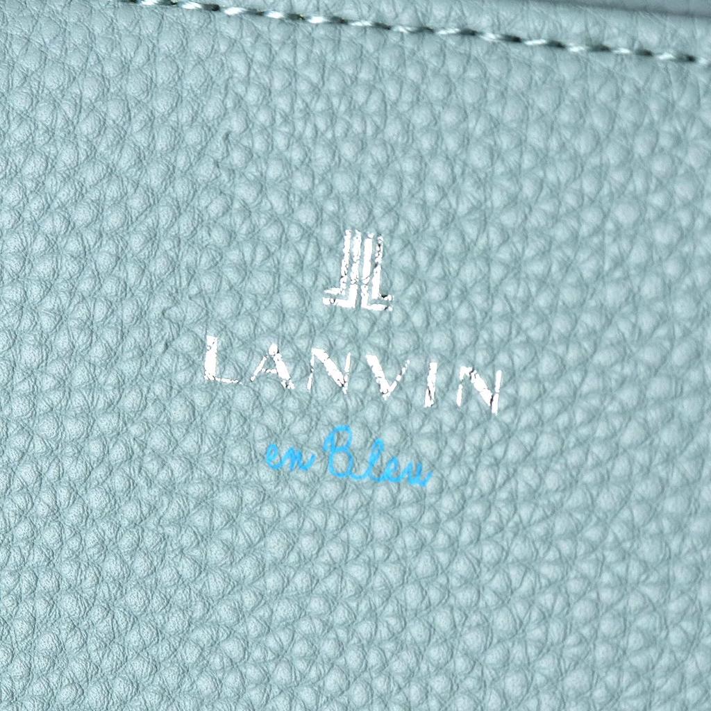 Мини-сумка Lanvin en Bleu Tumble на плечо с ручками, Мужская, Нет. 512123, Светло-голубой