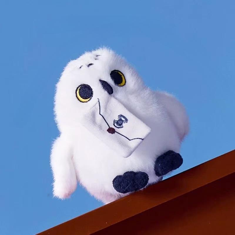 Cute Cartoon Owl Plush Toy Soft Stuffed Animal Backpack Pendant Fun Gift for Boys and Girls Birthday