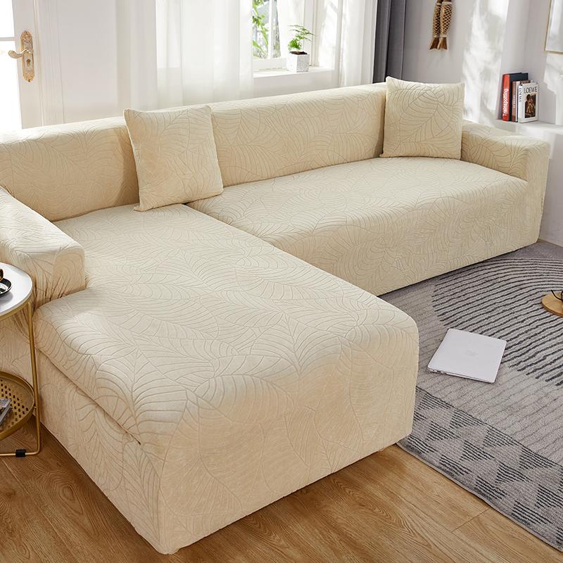Thick Jacquard Sofa Cover for Living Room 1/2/3/4 Seater Elastic Sofa Cover L-shaped Corner Sofa Cover