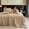 Luxury Velvet Blanket Ultra-Soft Pillow Cover Faux Fur Double-Sided Plush Comfort Pillowcase Pure
