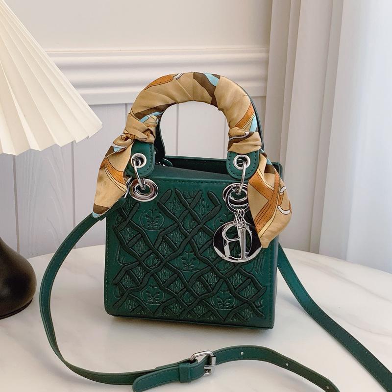 Новая модная сумка-шарф из вышитого шелка в стиле тяжелой промышленности, портативная, на плечо, кроссбоди, трендовая женская сумка