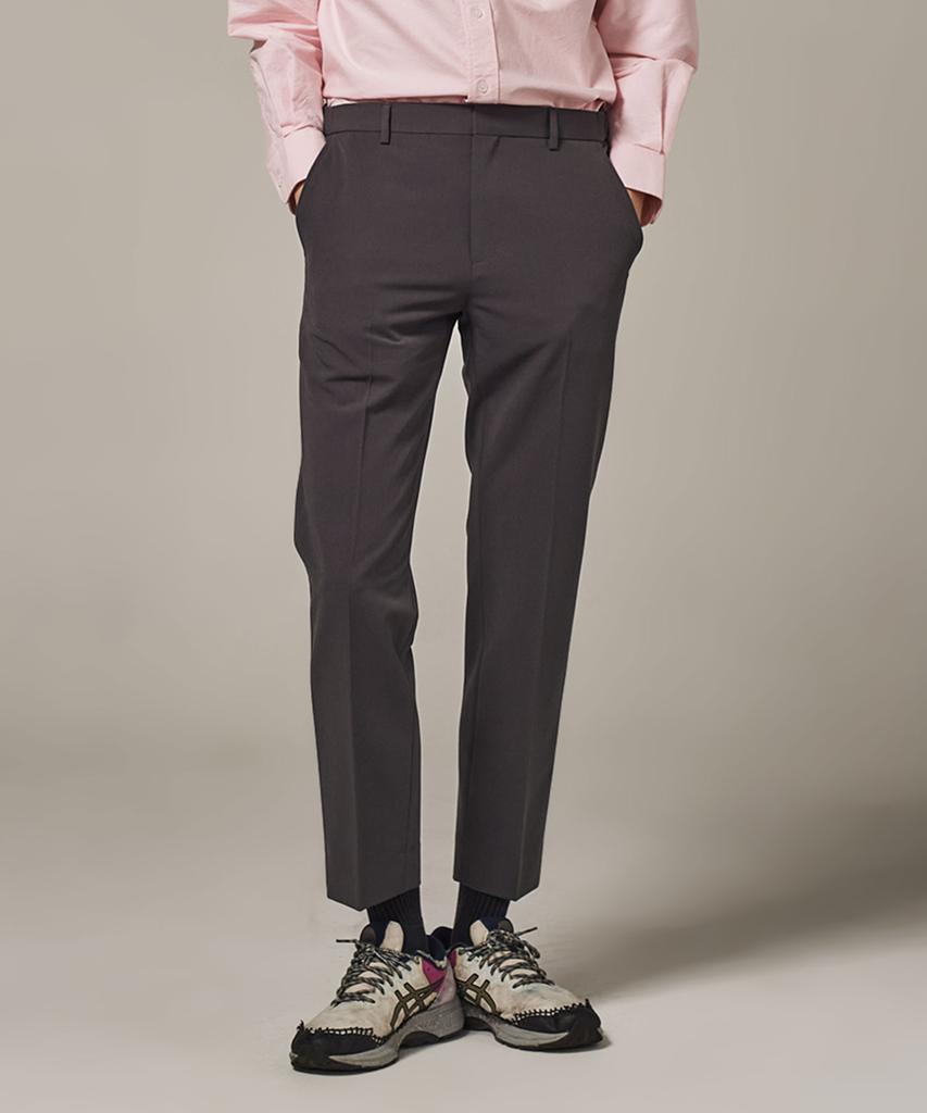 TRADCLUB Side Banding Crop Tapered Slacks (Type A)
