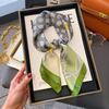 70cm Korean-Style Silk Square Scarf: Fashionable, Versatile Neck Protection and Decorative Accessory