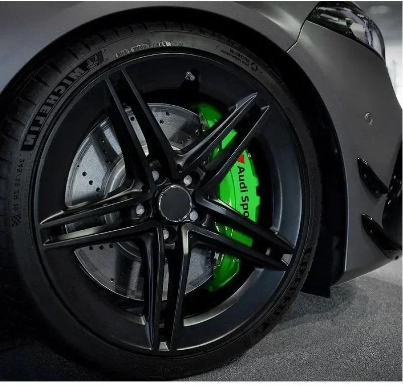 Car Brake Caliper Sticker Heat Resistant Decals Auto Accessories For tt Sline A1 A3 A4 A5 A6 A7 A8 Q2 Q3 Q5 Q7 Q8 TT S1 S3 RS5