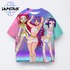 Kpop Demon Hunters Harajuku 3D Print Sports Quick-dry Breathable Boy Girl T-shirt Street Hip-hop Fashion Children Short-sleeve