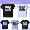 Стильная черная футболка 'Black Lives Matter' против расизма для унисекс, повседневная и удобная