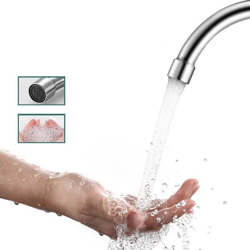 Кухонный кран для холодной воды из нержавеющей стали 304, полностью медный, для мойки, брызгозащищенный, поворотный