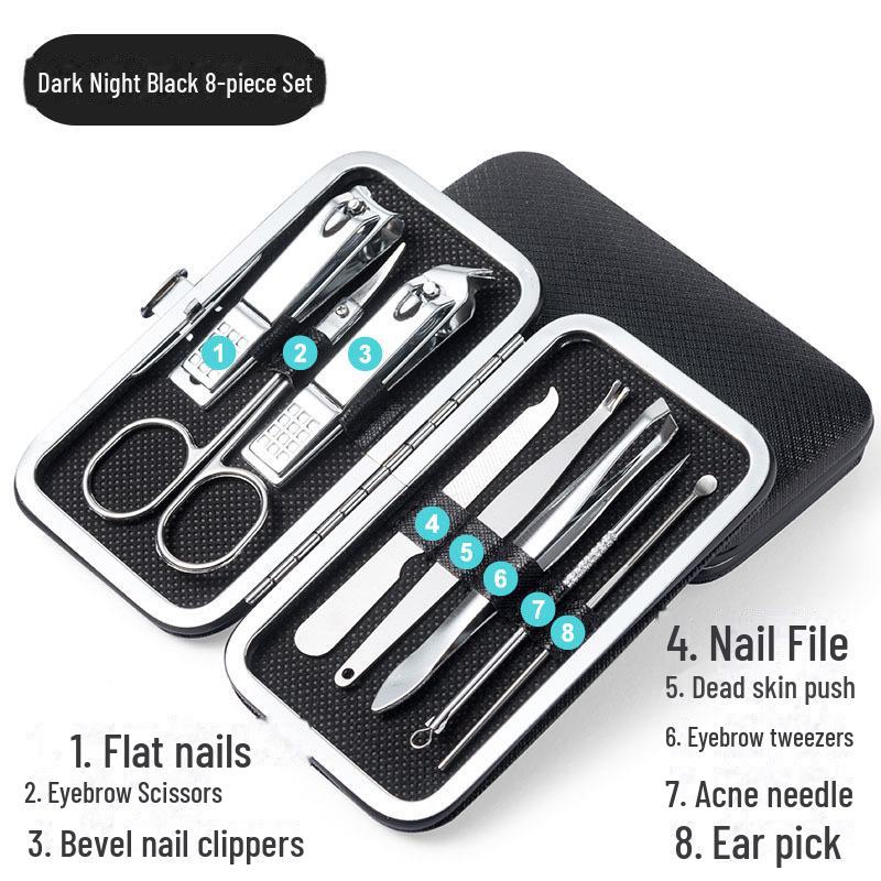 Набор кусачек для ногтей из нержавеющей стали для рук и ног — включает в себя средство для удаления омертвевшей кожи и плоскогубцы Hawkbill.