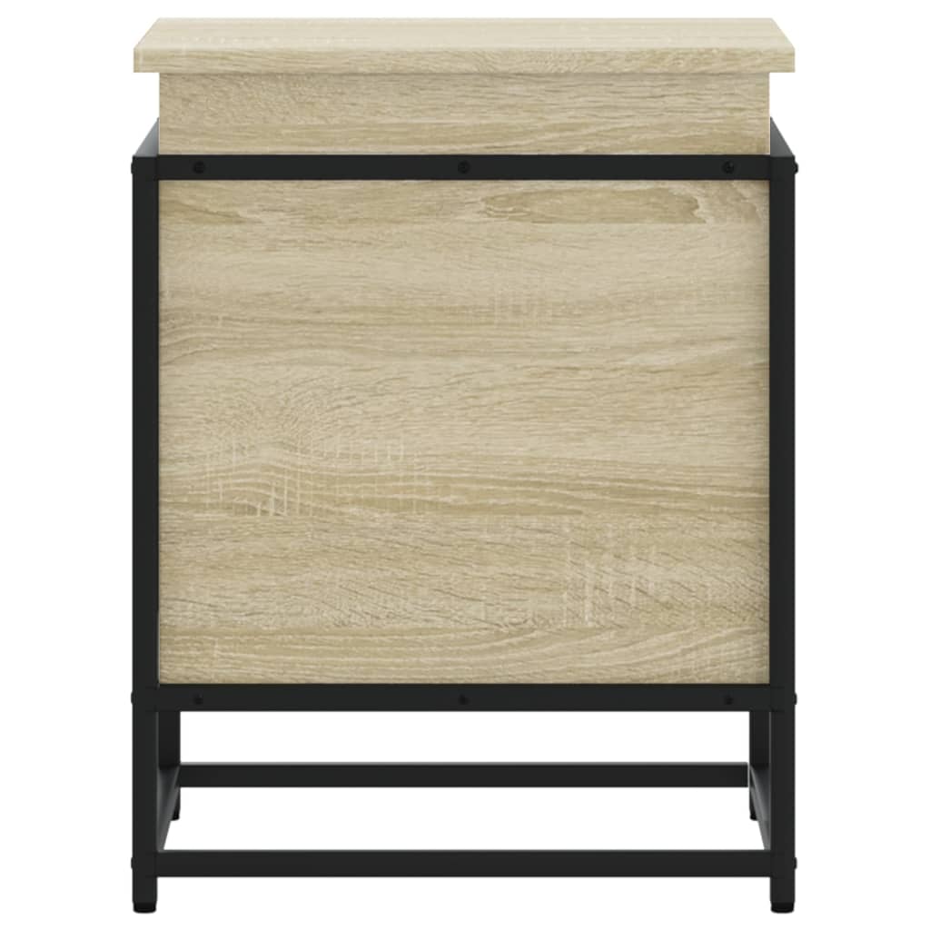 Storage Box with Lid Sonoma 40 x 40 x 51.5 cm Engineered Wood