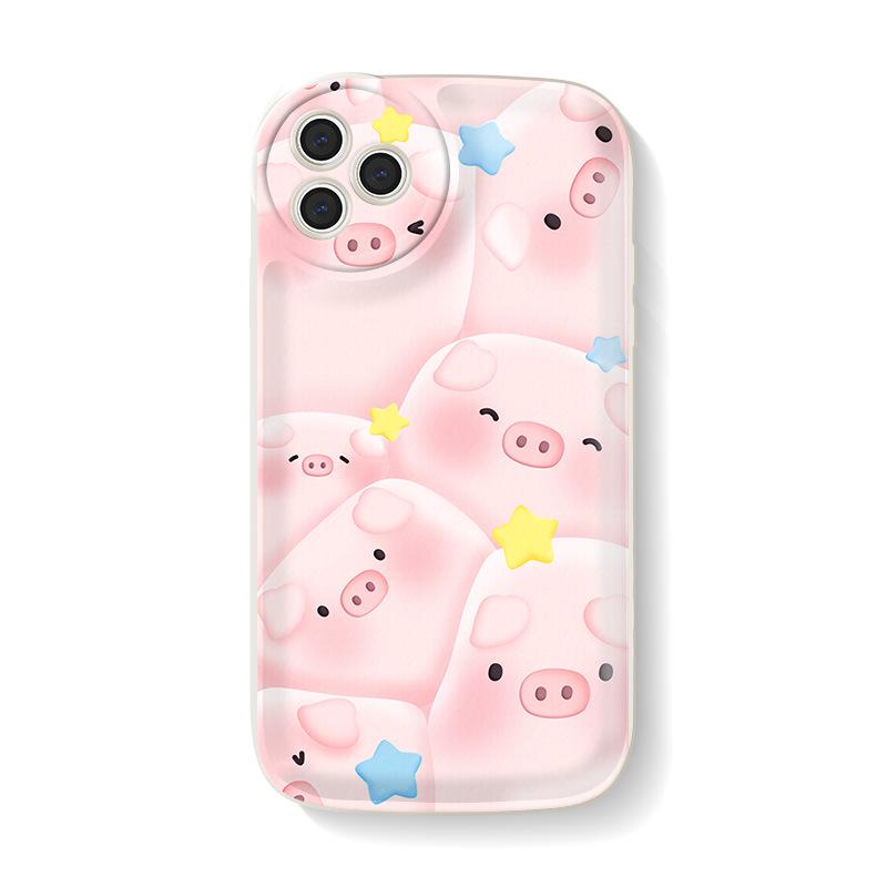 Creative Cartoon Air Cushion Case for Apple iPhone 13 Pro Max, 15, 14, and 7/8 Plus