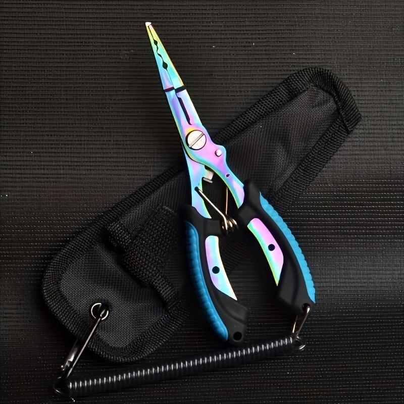 Многофункциональные угловые плоскогубцы из нержавеющей стали для двойного использования | Рыболовные плоскогубцы (Для снятия крючков и управления наживкой | Прочное снаряжение для улицы)