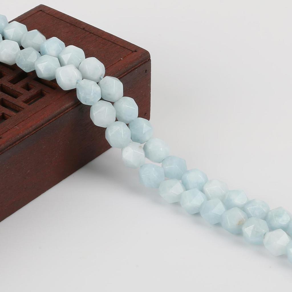 Граненый натуральный камень, острые 8 мм, свободные бусины, ожерелье, браслет, аксессуар для изготовления ювелирных изделий