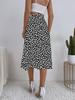 Women's European and American INS Casual Polka Dot Slit Skirt - Versatile and Trendy