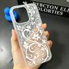 Прозрачный Белый Цветочный Вихрь Чехол Для Телефона Для IPhone 17 16 15 14 Plus 13 12 11 Pro Max 17 Air Силиконовый Матовый Тонкий Мягкий Чехол