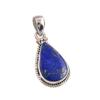 Natural Lapis Lazuli Gemstone 925 Solid Sterling Silver Gift Pendant 1.50" L5m20